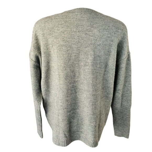 Legendary Outfitters Oversized Knit Sweater Women L Blue-Gray Crew Neck Long Slv - Picture 7 of 10